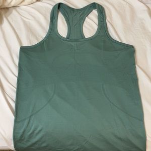 OLIVE GREEN LULULEMON SWIFTLY TECH TANK TOP